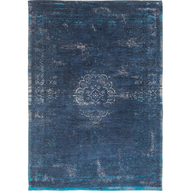 Louis De Poortere Fading World Medallion Rugs 8254 Blue Night