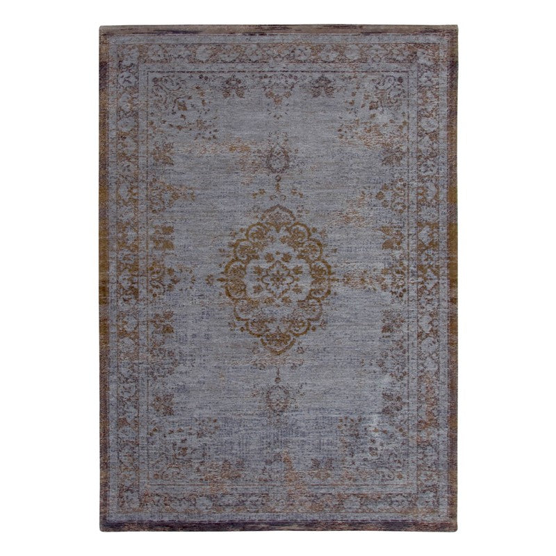 Louis De Poortere Fading World Medallion Rugs 8257 Grey Ebony