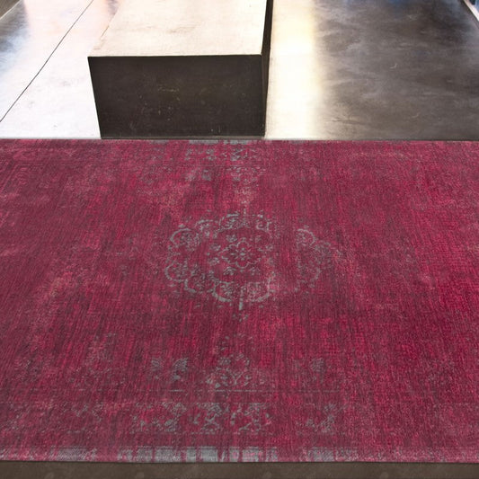 Louis De Poortere Fading World Medallion Rugs 8260 Scarlet Red