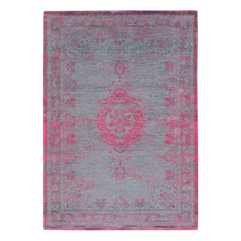 Louis De Poortere Traditional Fading World Medallion Designer Rugs 8261 Pink Flash