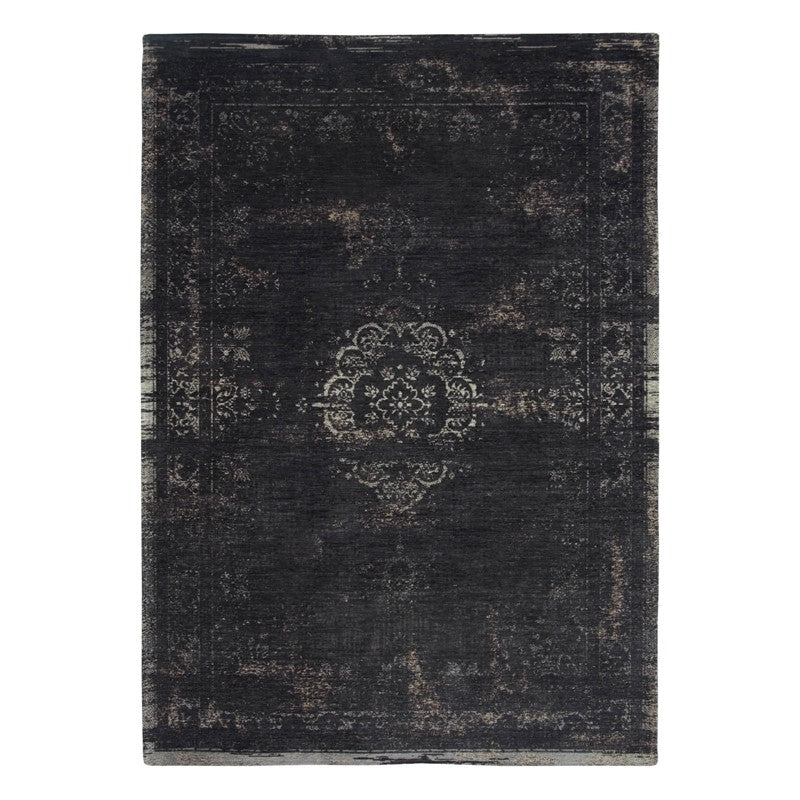 Louis De Poortere Fading World Medallion Rugs 8263 Mineral Black