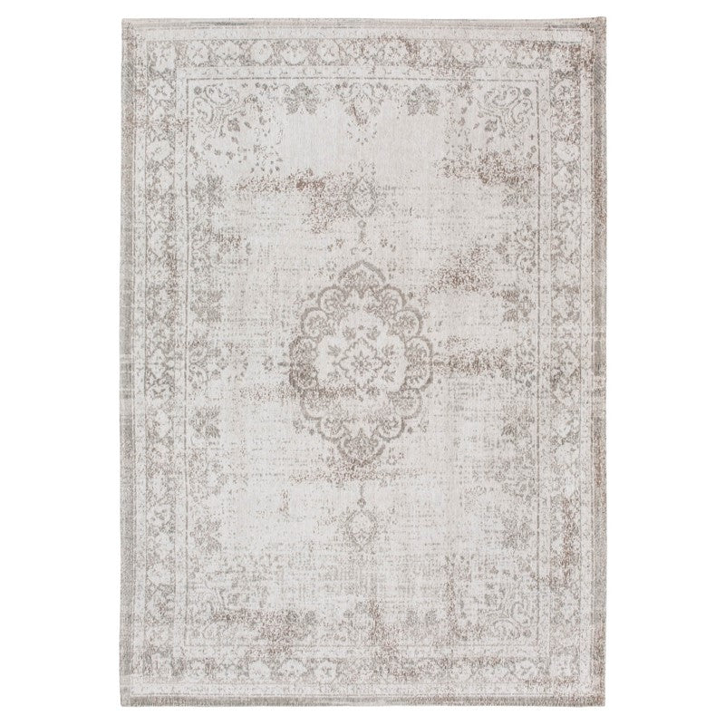 Louis De Poortere Traditional Fading World Medallion Designer Rugs 8383 Salt Pepper