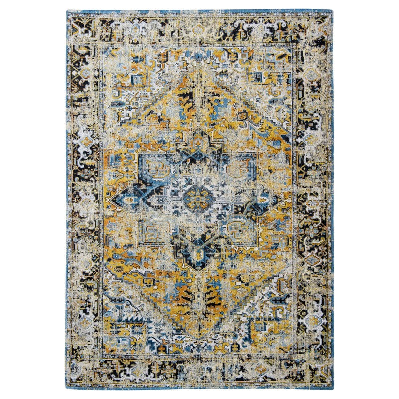 Louis De Poortere Antiquarian Antique Heriz Rugs 8704 in Amir Gold