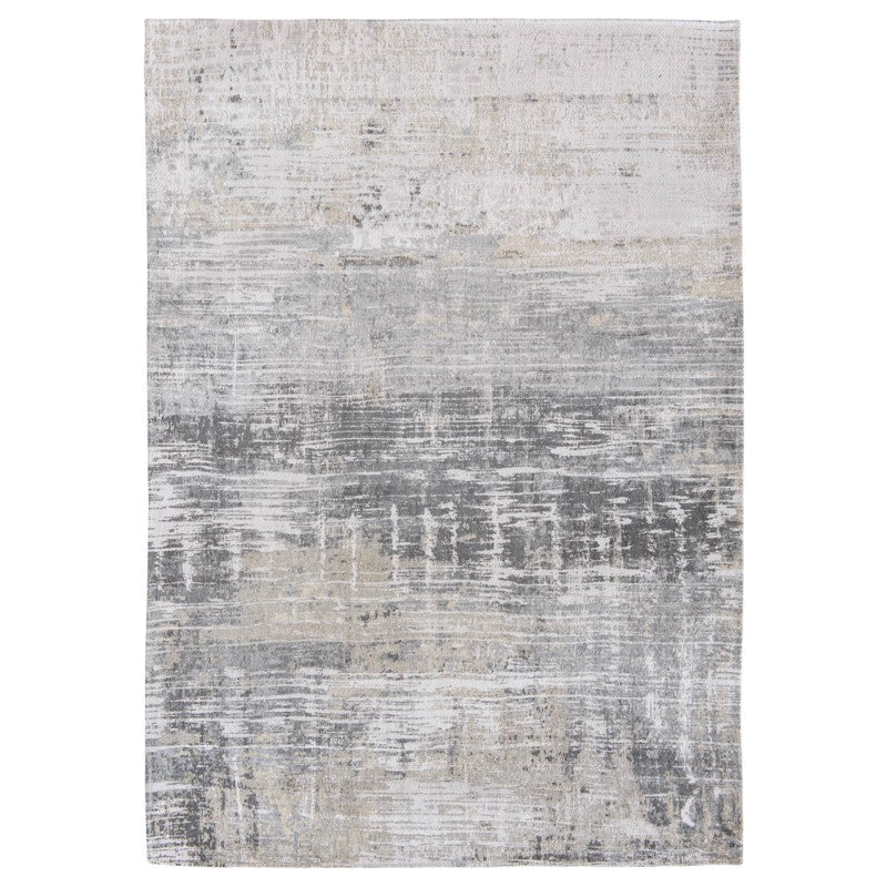 Louis De Poortere Modern Abstract Atlantic Streaks Rugs 8716 in Coney Grey