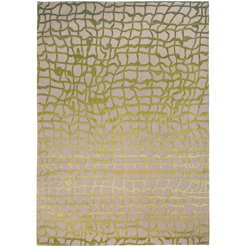 Louis De Poortere Modern Abstract Mad Men Dedalo Rugs 9204 in Republic Green