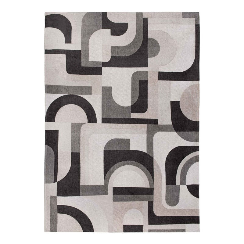 Louis De Poortere Geometric Nuance Module Rugs 9206 in Saxon Beige