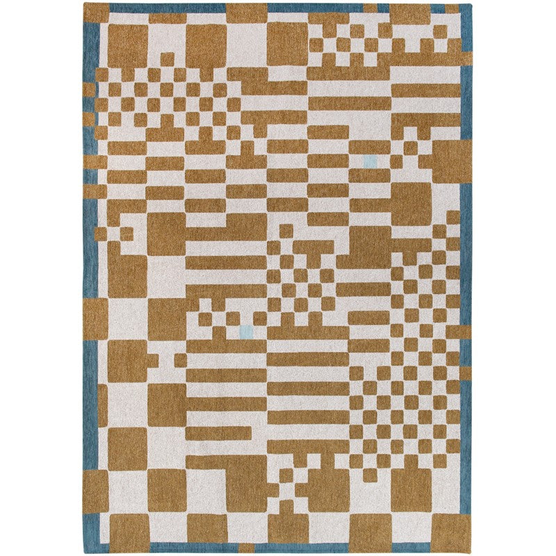 Louis De Poortere Designer Chess Rugs in 9338 Honey Yellow