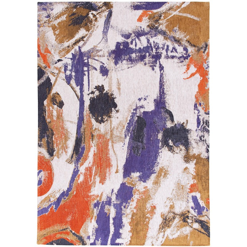 Louis De Poortere Designer Fresque Rugs in 9342 Purple Game