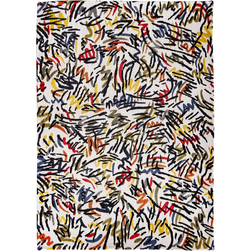 Louis De Poortere Designer Graffito Rugs in 9144 Street Graph