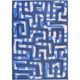 Louis De Poortere Designer Kuba Rugs in 9336 Ultramarine Blue