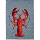 Louis De Poortere Designer Lobster Rugs in 9389 Steam Red