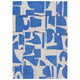 Louis De Poortere Designer Papercut Rugs in 9358 Campanula Blue