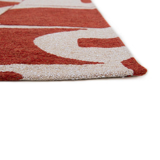 Louis De Poortere Designer Papercut Rugs in 9364 Rust Orange